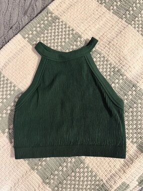 Women’s Aerie cropped ribbed tank top 💚